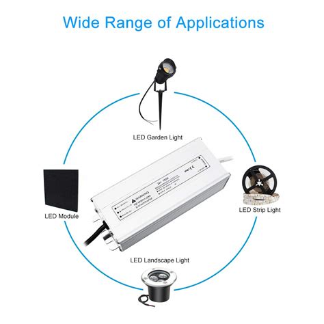 Buy LightingWill LED Driver 100 Watts Waterproof IP67 Power Supply ...