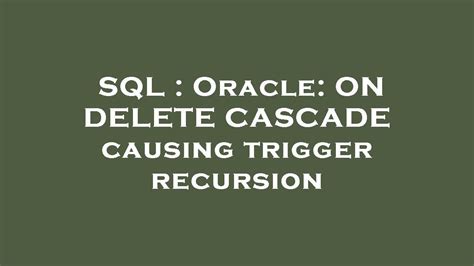 Image result for Cascade in Oracle SQL