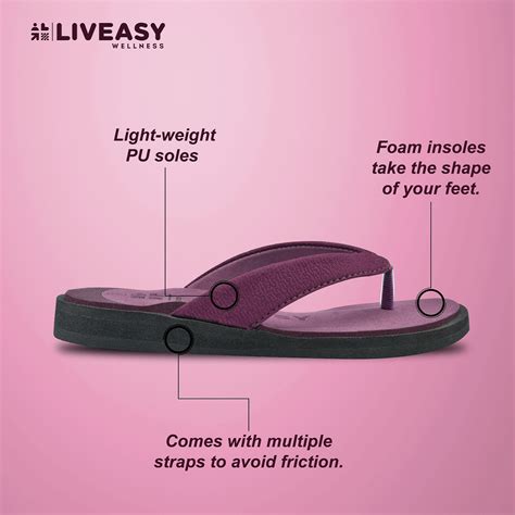 Buy LIVEASY ESSENTIALS WOMEN'S DIABETIC & ORTHOPEDIC SLIPPERS - RED ...