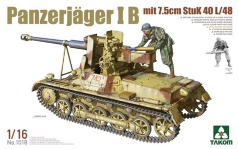 Panzerjager IB Tank w/7.5cm StuK 40 L/48 Gun 1/16 Takom
