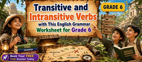 Transitive and Intransitive Verbs Worksheet for Class 6