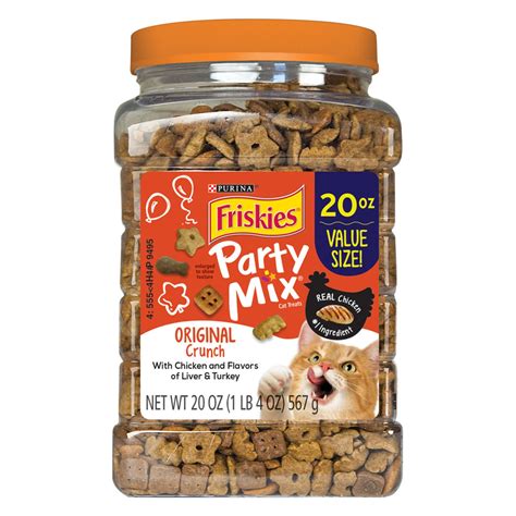 Purina Friskies Party Mix Original Crunch Cat Treats - 20 oz.
