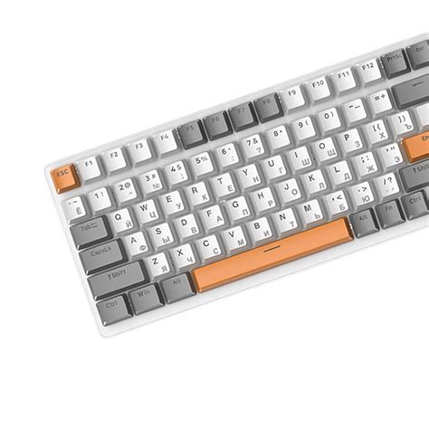 Russian Mechanical Keyboard Backlit 98% Allocation for PC Laptop Gamer ...
