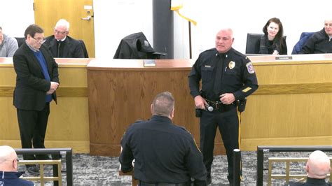 Police Department honors retiring officers, promotes 3 officers and welcomes 2 new officers at ...