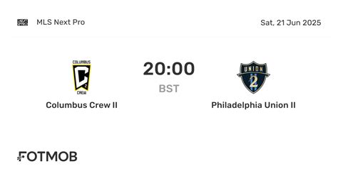 Columbus Crew II vs Philadelphia Union II - marcador en vivo ...