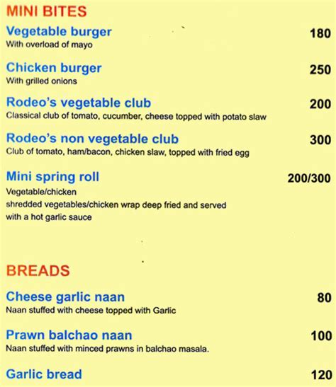 Alfresco Cafe Menu, Menu for Alfresco Cafe, Keys Hotel Pimpri, Pune, Pune