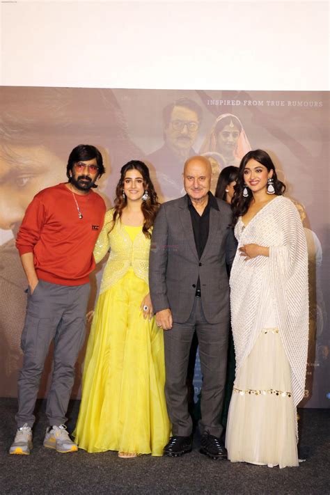 Anupam Kher, Gayatri Bhardwaj, Nupur Sanon, Ravi Teja at Tiger ...