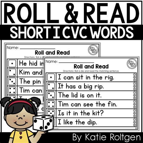 Roll and Read {Decodable Short I CVC Word Sentences} - Katie Roltgen ...