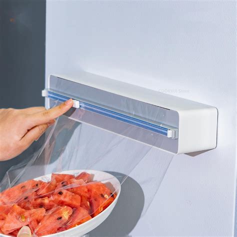 Wall-Mounted Adjustable Plastic Wrap Dispenser – chronosee