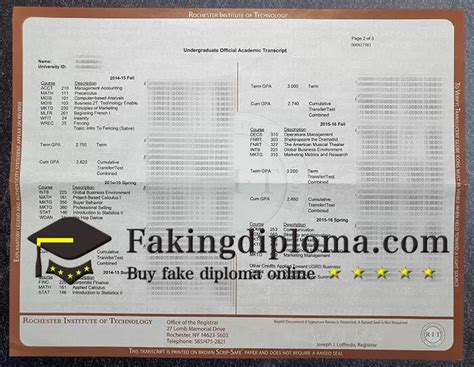 Order Rochester Institute of Technology Transcript. | Buy Fake Diploma ...