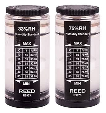 REED Instruments R9980 Humidity Calibration Kit (33% and 75%) : Amazon ...
