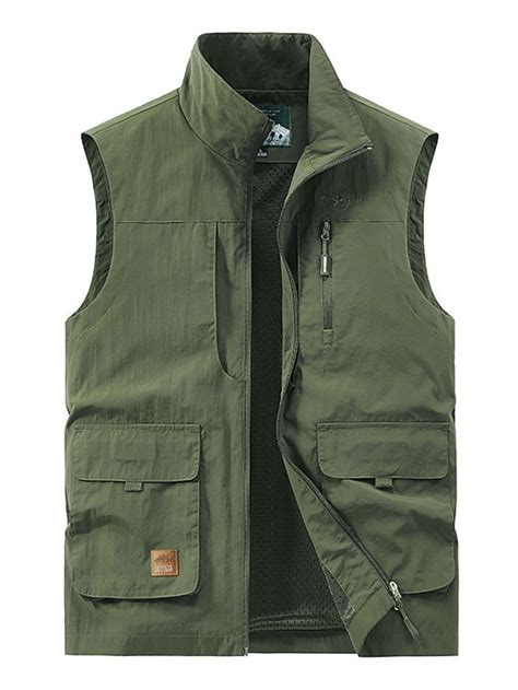 Men's Vest Gilet Fishing Vest Hiking Vest Sleeveless Vest Gilet Jacket ...