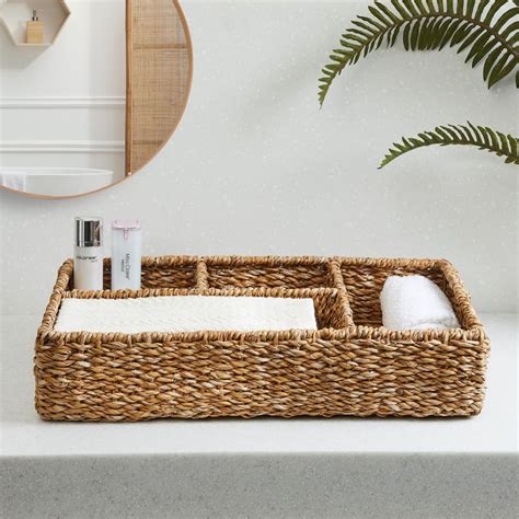 Buy Wilton Iron and Seagrass 4 Compartment Box from Home Centre at just ...