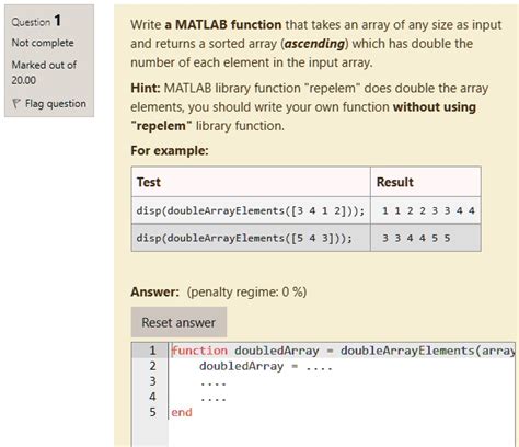 Image result for Passing an Array to a Function in MATLAB