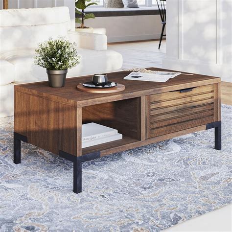 Solid Wood Coffee Tables With Drawers