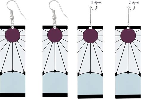 Frodete Demon Slayer Tanjiro Kamado Hanafuda Anime Earrings India | Ubuy