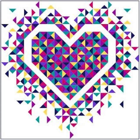 Image result for Exploding Heart Quilt Pattern