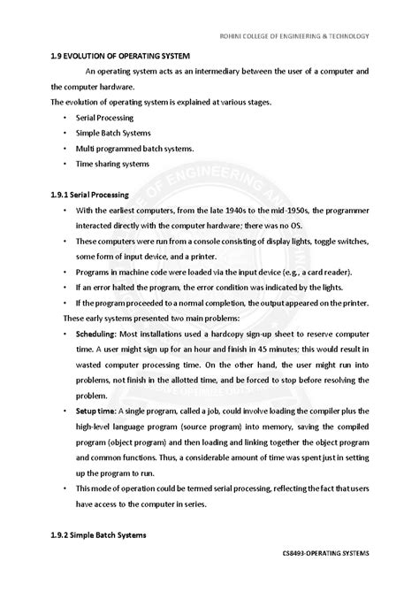Evolution Of Operating System, Computer System Organization - 1 ...