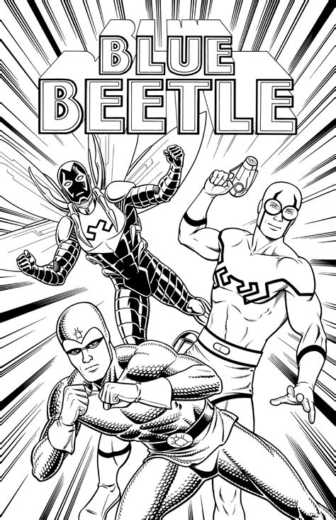 Blue Beetle Printable Coloring Pages