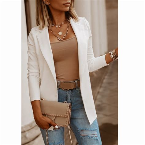 Clearance! Petite Blazers For Women Coat Wear Long Blouse Casual Loose ...