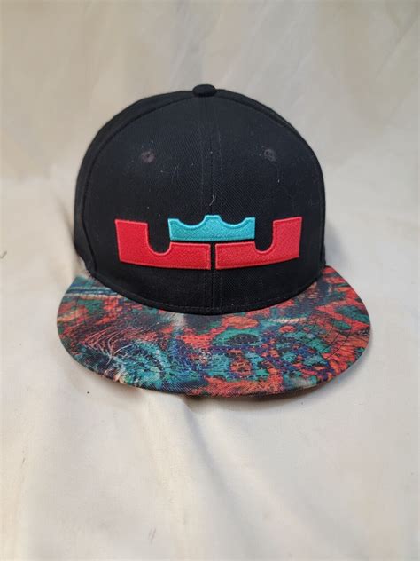 Nike True Lebron James King Crown Flat Brim Hat Cap R… - Gem