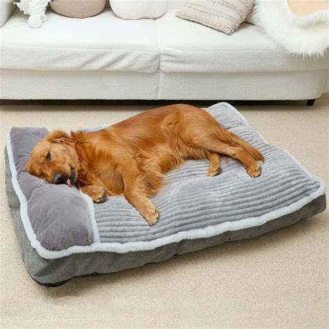 WINDRACING Dog Bed for Large Dogs, Dog Mattress with Pillow for Crate ...
