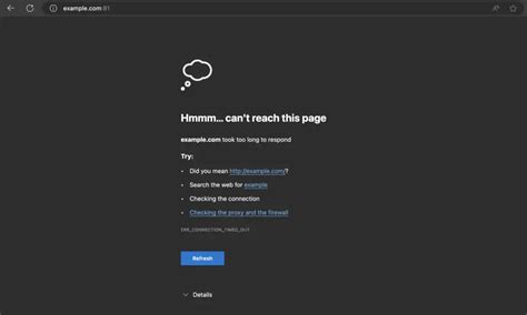 Image result for Err Connection Timed Out Edge