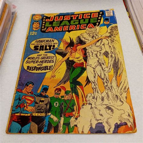 Justice League Of America #72-1969 dc comics Kubert Red Tornado comes ...