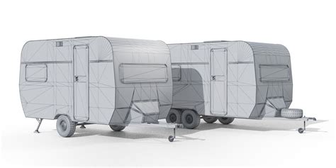 Caravan Trailer mobile homes Camper trailer (exterior only) - Superhive ...