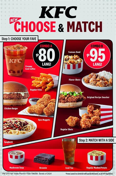 Try the new KFC choose and match and satisfy your cravings - Manila ...