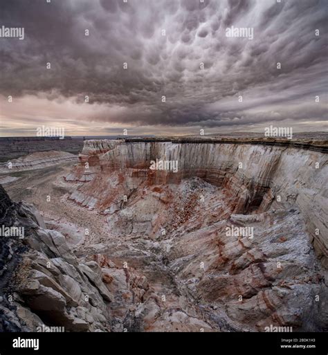 Massive Landscape Coal Mine Canyon on Navajo Reservation in Ariz Stock ...
