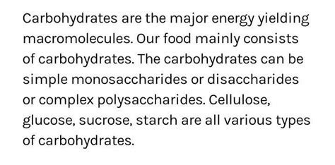 Our food mainly contains-[AFMC-80]a)Carbohydratesb)Cellulosec)Sucrosed ...