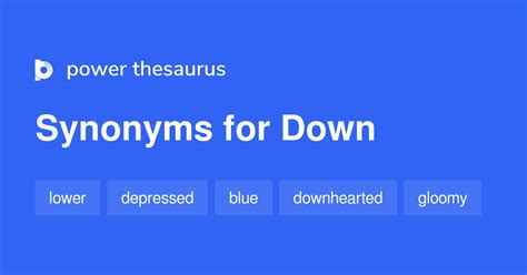 DOWN Synonyms: 3 208 Similar Words & Phrases