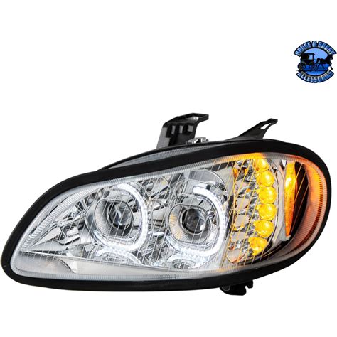 LED HEADLIGHT ASSEMBLY FOR 2003-2024 FREIGHTLINER M2 (Choose Color) (C ...