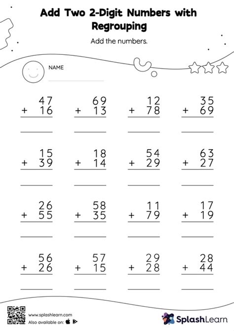 Image result for Adding Two Digit Numbers for Kids
