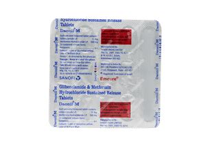 Daonil M 5/500 MG | Order Daonil M 5/500 MG Tablet Online at Truemeds