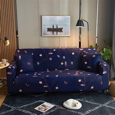 Printed Sofa Cover -Dark Blue Butterfly – House of quirk