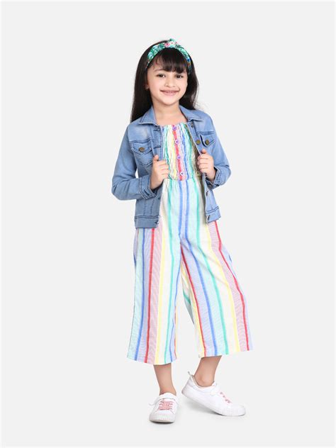 Girls Pink Striped Strappy Dress – Stylestone
