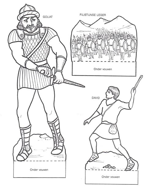 David And Goliath Free Printables - Printable Learning Sheets