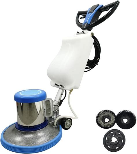 17" Commercial Floor Cleaner Polisher Carpet Buffer Scrubber with 3 Gal ...