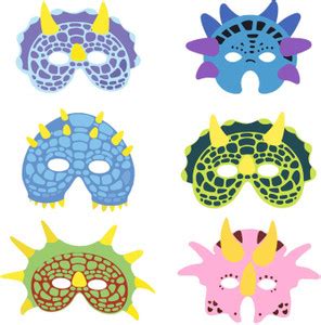 Miss & Chief by Flipkart Birthday Party Face Mask - Dinosaur Birthday ...