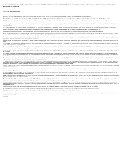 Fillable Online Simplest way to solve mathematical equations in Python ...