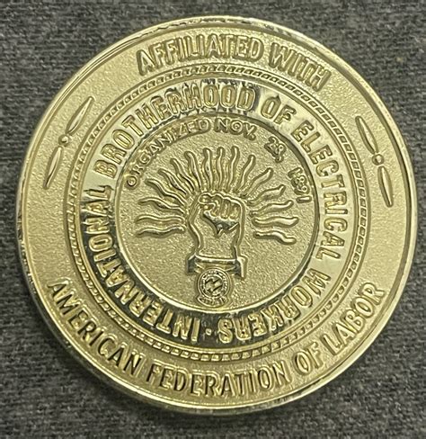 IBEW Local 611 Challenge Coin Albuquerque New Mexico UFO Alien Flying ...