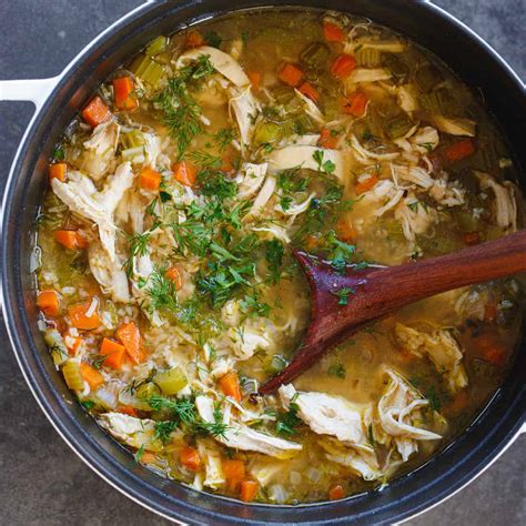 Chicken and Rice Soup Recipe - NatashasKitchen.com