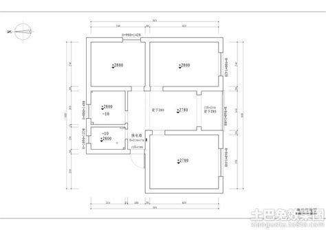 50平米两室一厅平面图_土巴兔装修效果图