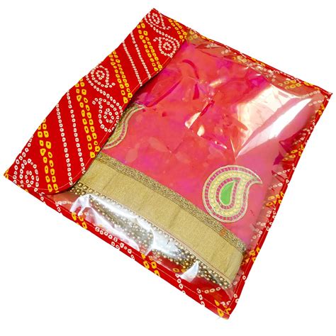 Bandhni Printed Single Saree Cover For Women | DMS Retail