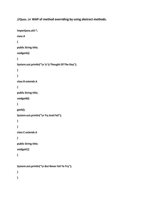 Image result for How to Override Abstract Method Java