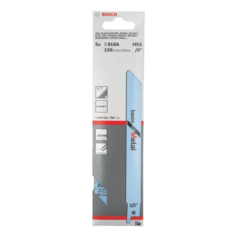 Bosch Professional S918AF BIM Basic for Metal 5Pack : Amazon.in ...