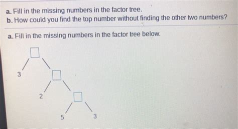 Image result for How Find Missing Numbers in Factor Tree