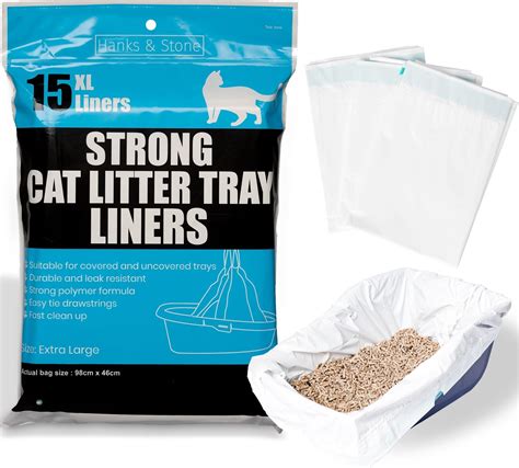 30Pcs Cat Litter Tray Liners - Cat Litter liners with Drawstring ...